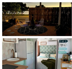 Unique lakefront glamping